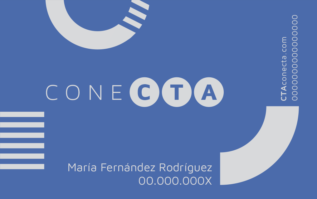 Tarjeta CTAConecta anverso