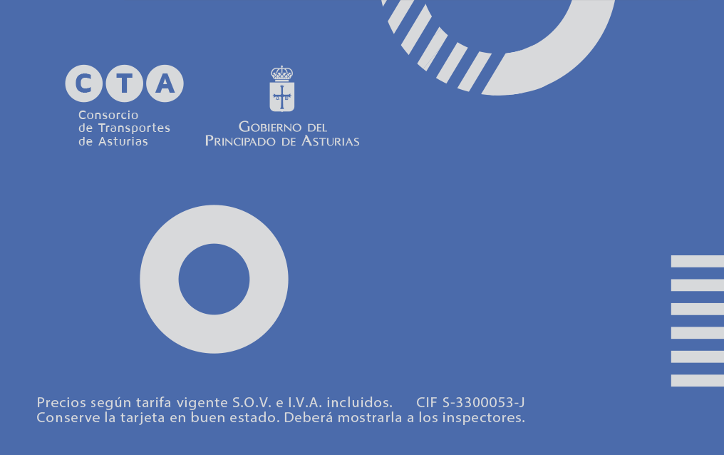 Tarjeta CTAConecta reverso